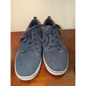 Mens Navy Blue Low Top Lace Up Skate Sneakers Size 13
